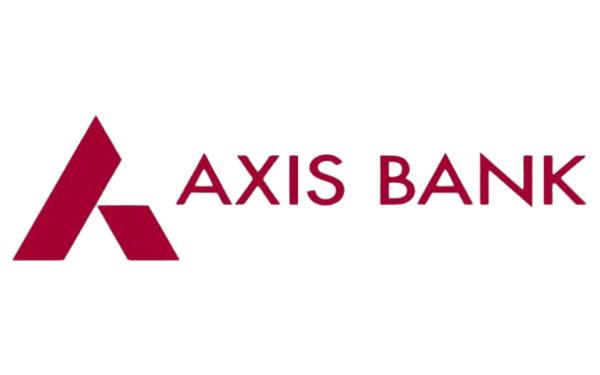 Axis Bank logo — supported by Cheqify
