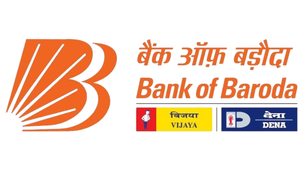 Bank of Baroda logo — supported by Cheqify