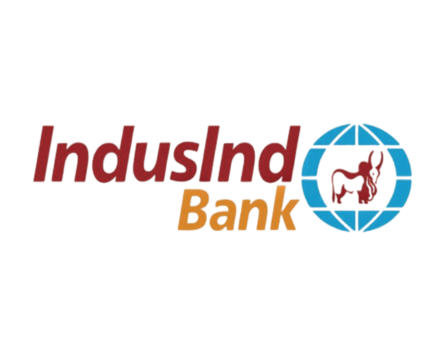 IndusInd Bank logo — supported by Cheqify