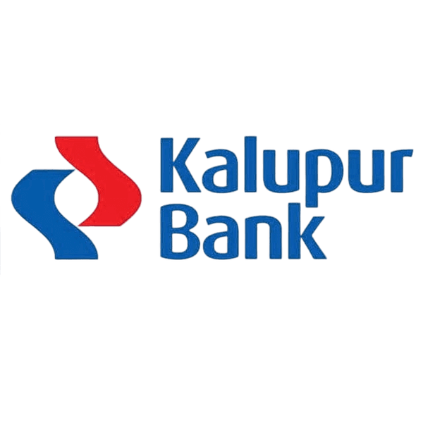 Kalupur Bank logo — supported by Cheqify