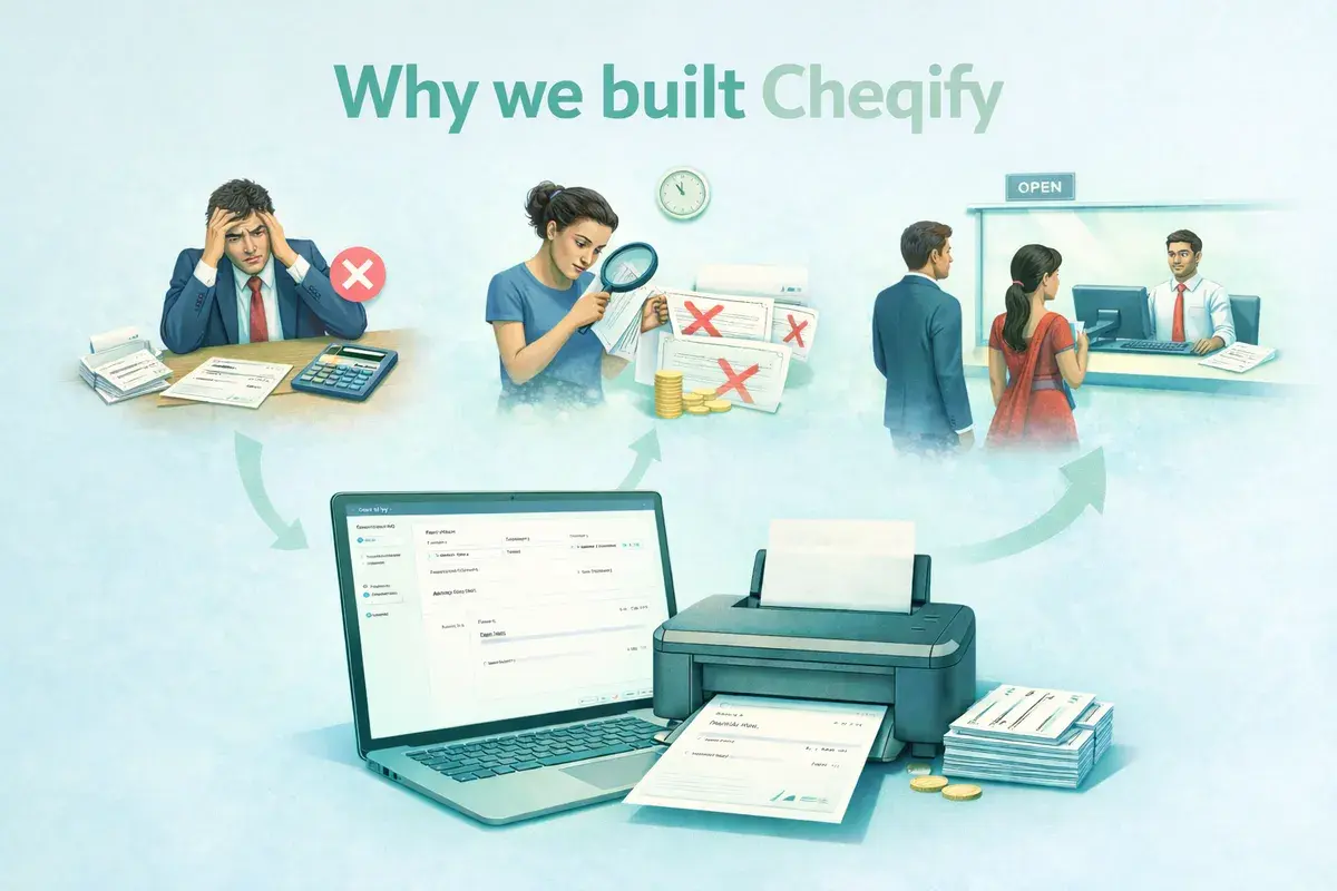 Cheqify ટીમ કાર્યક્ષેત્ર