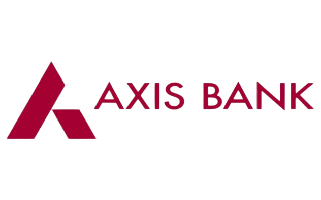 Axis Bank logo — supported by Cheqify