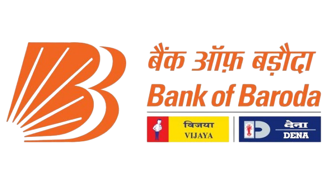 Bank of Baroda logo — supported by Cheqify