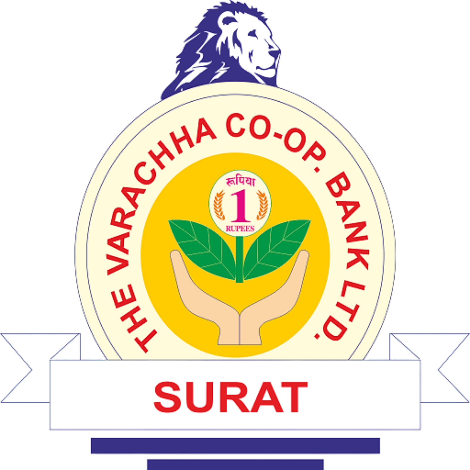 Varachha Co-Op Bank logo — supported by Cheqify